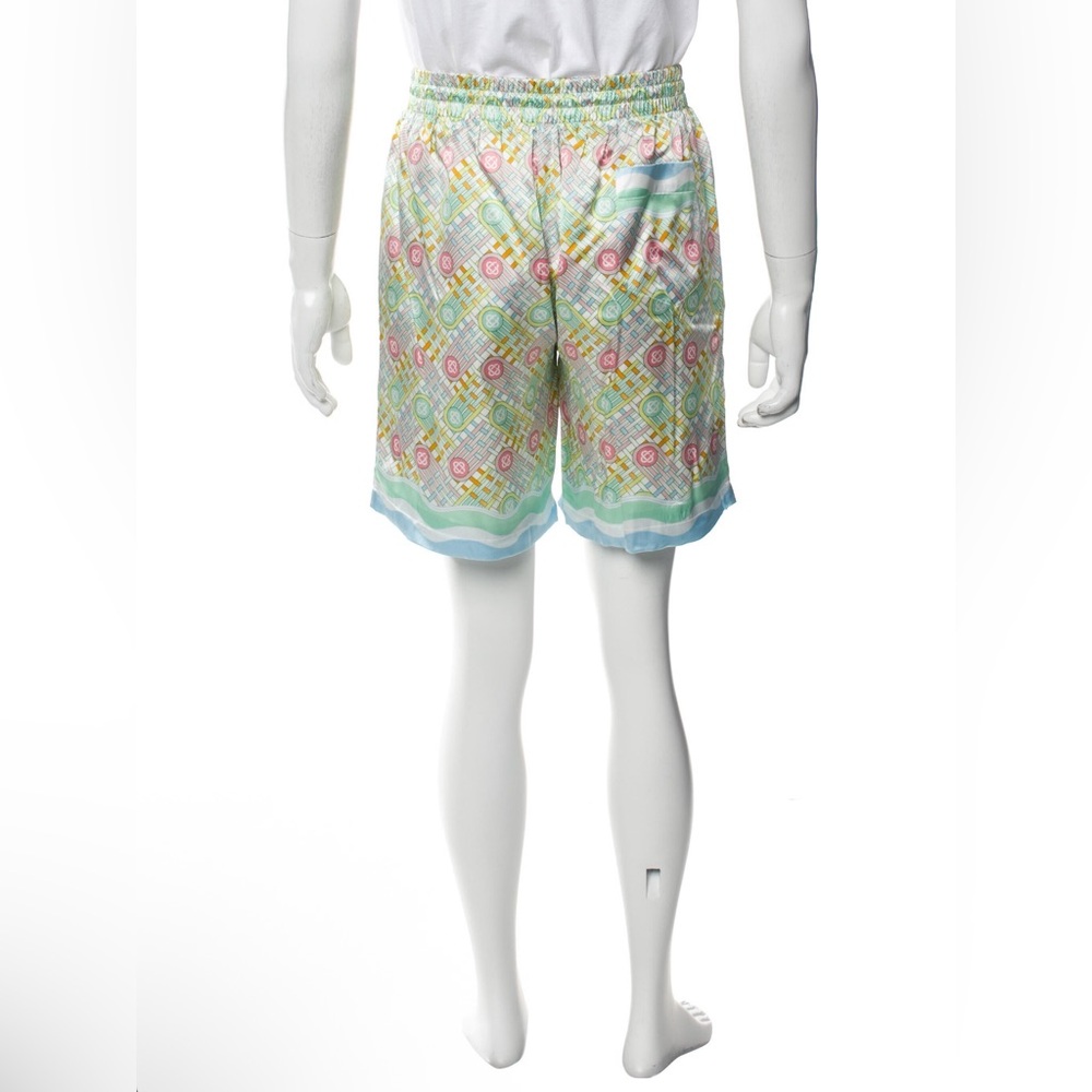 Casablanca Silk 2023 Logo Monogram Shorts - Picture 3 of 3